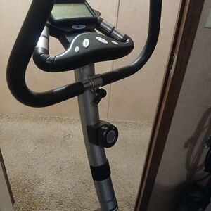 Black and Silver Exercise Bike